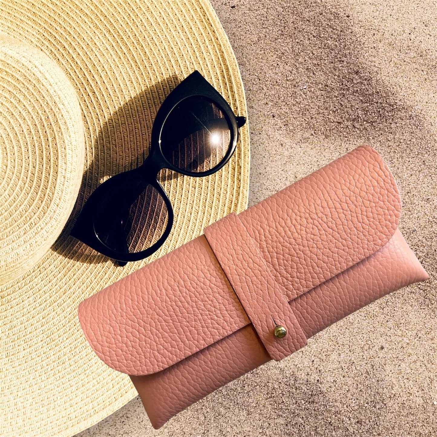 Étui à lunettes: rose