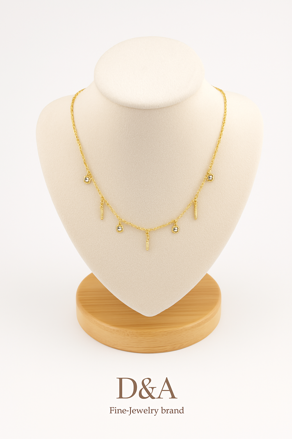 Collier chaine avec pampilles plumes - Hadley: Gold