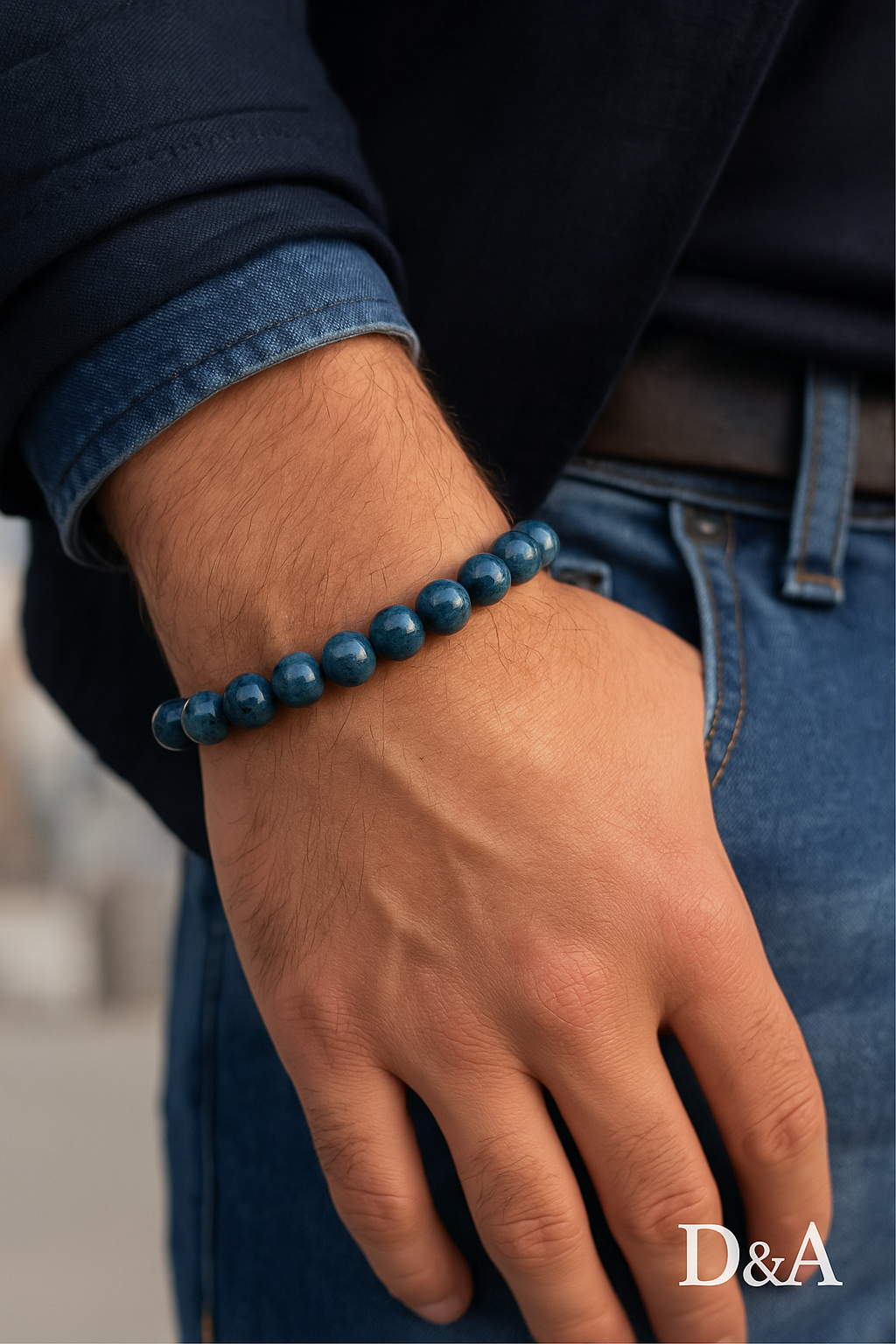 Bracelet homme bleu