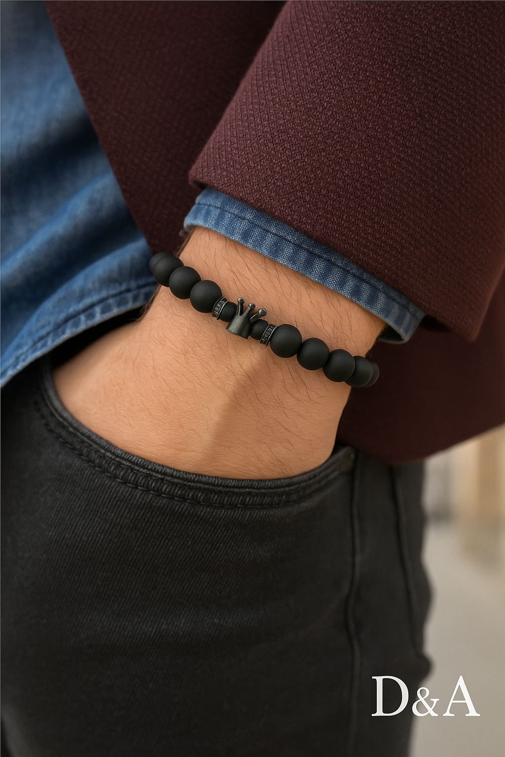 Bracelet homme noir