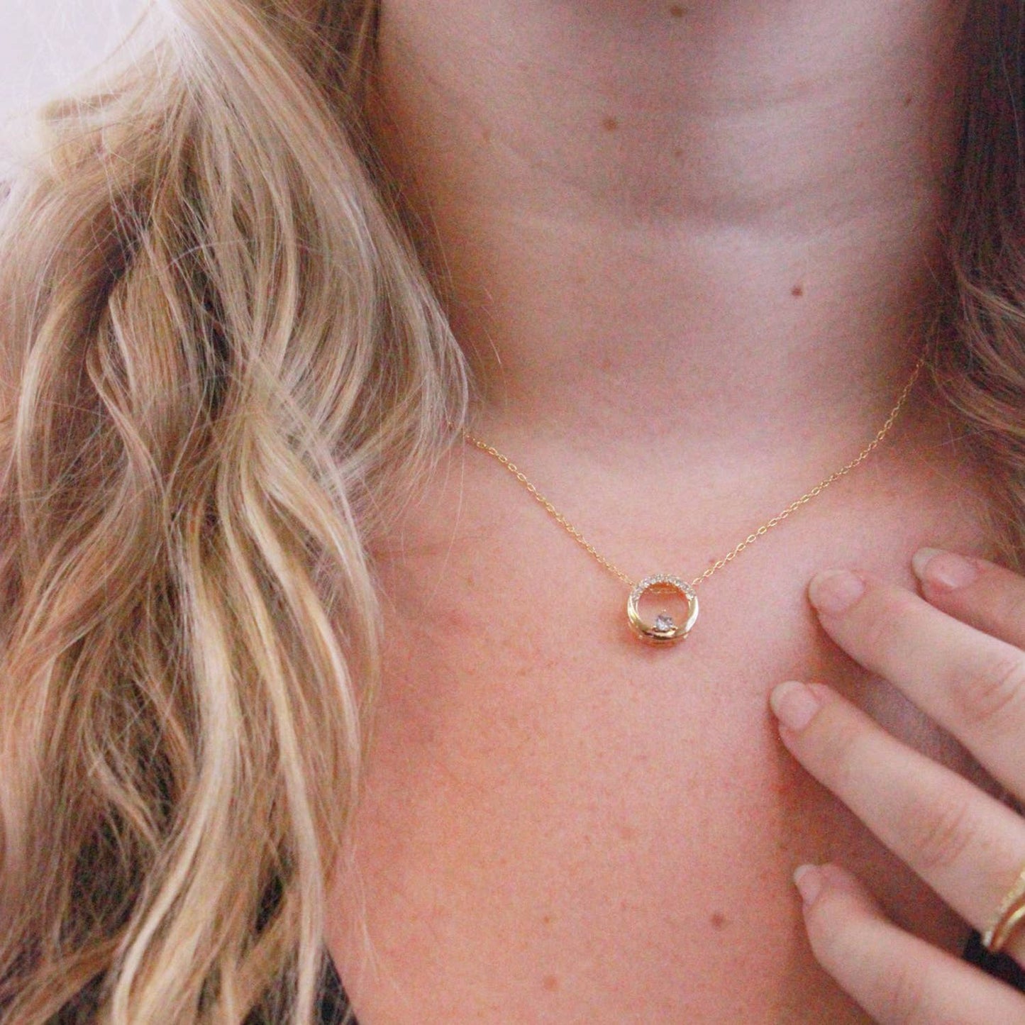 Clarine-hangers - goud en kristal