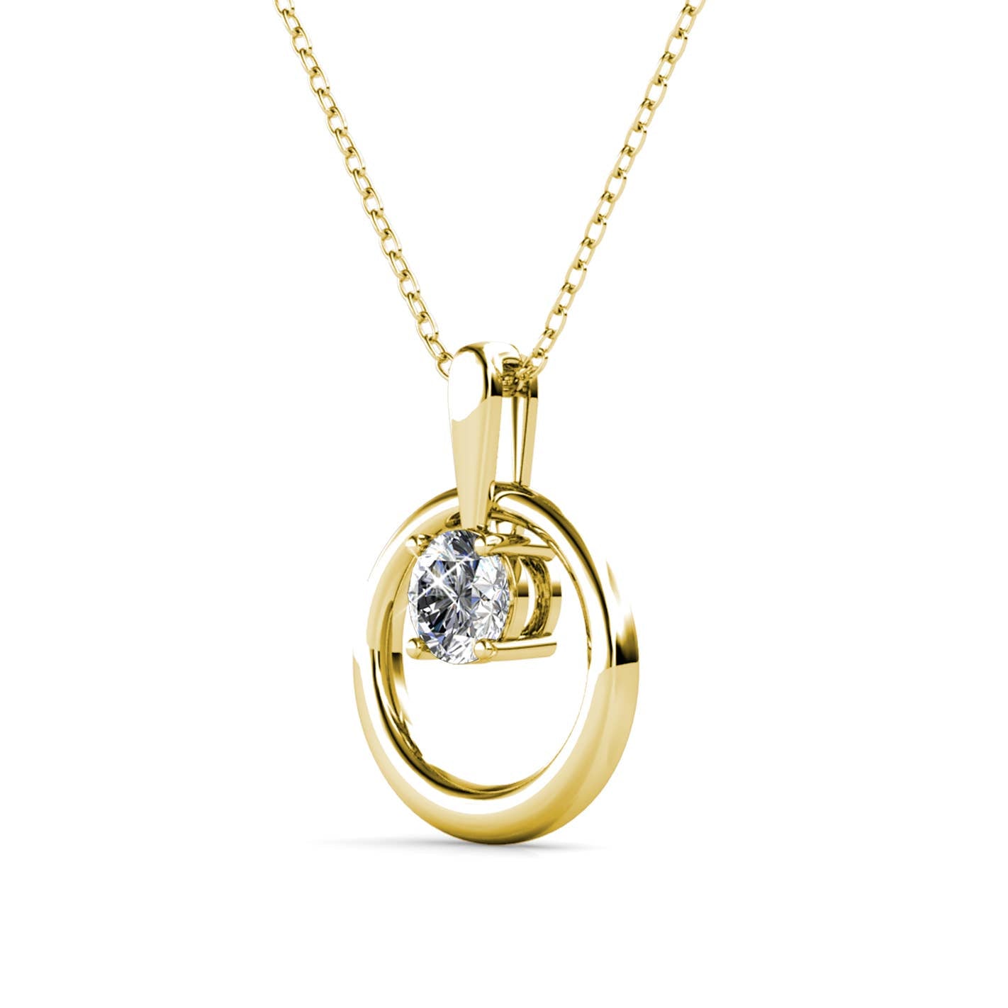 Pendentifs Mia - Doré et Cristal