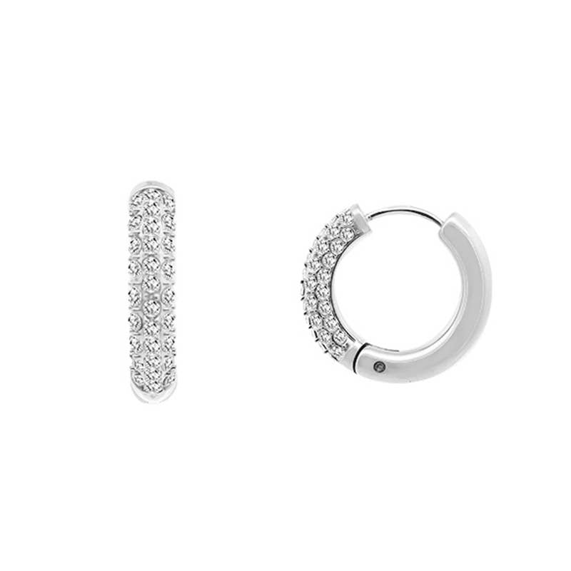 Mini créoles Zoya avec zircon - doré