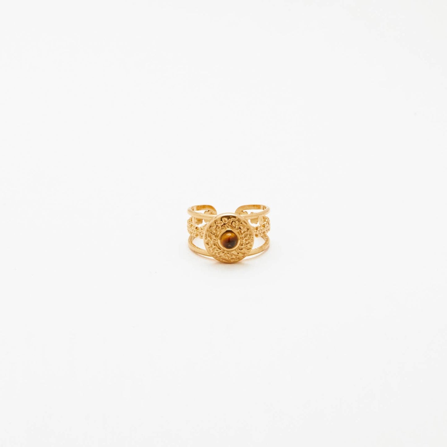 Bague avec une pierre - Julia: Oeil de tigre