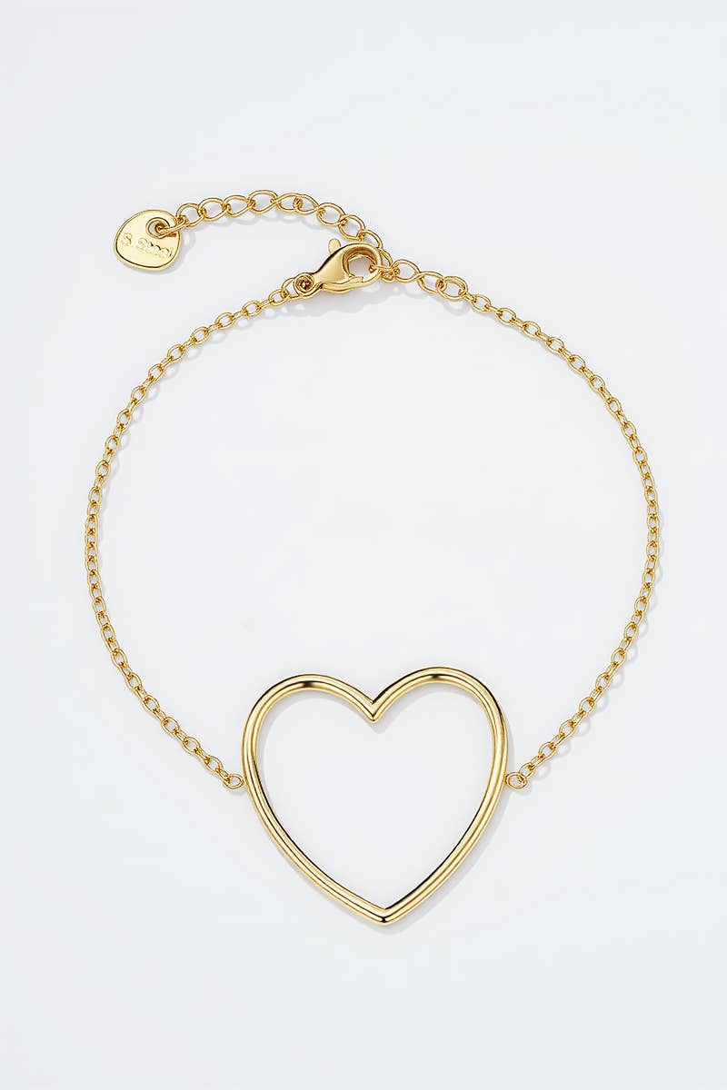 Bracelet cœur: Or