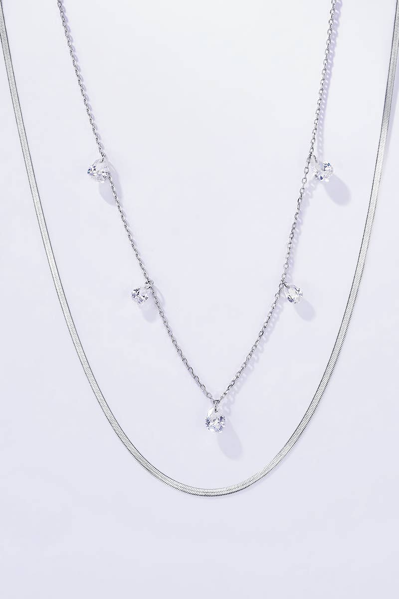 Collier Riri double: doré