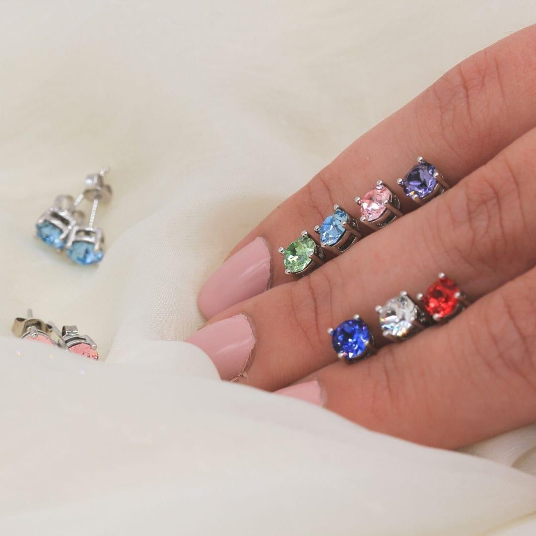 Boucles d'oreilles argentées