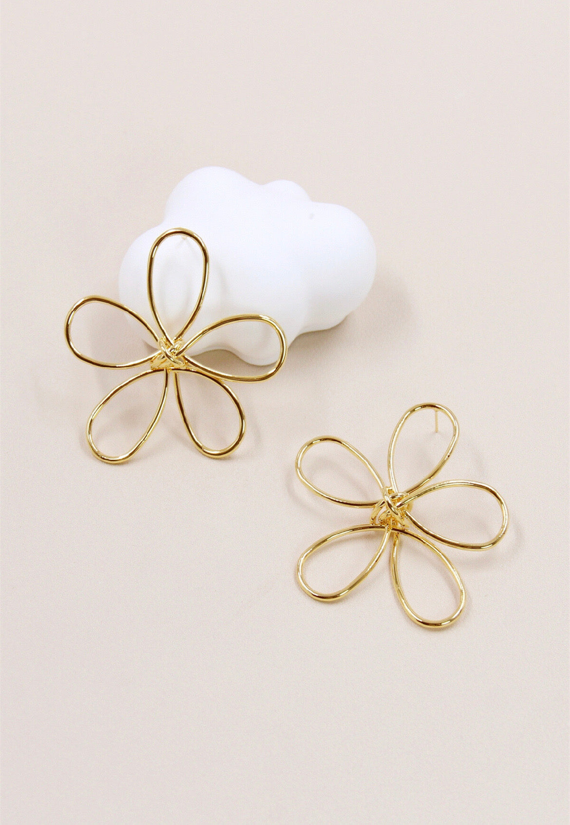 Boucles d’oreilles dorées