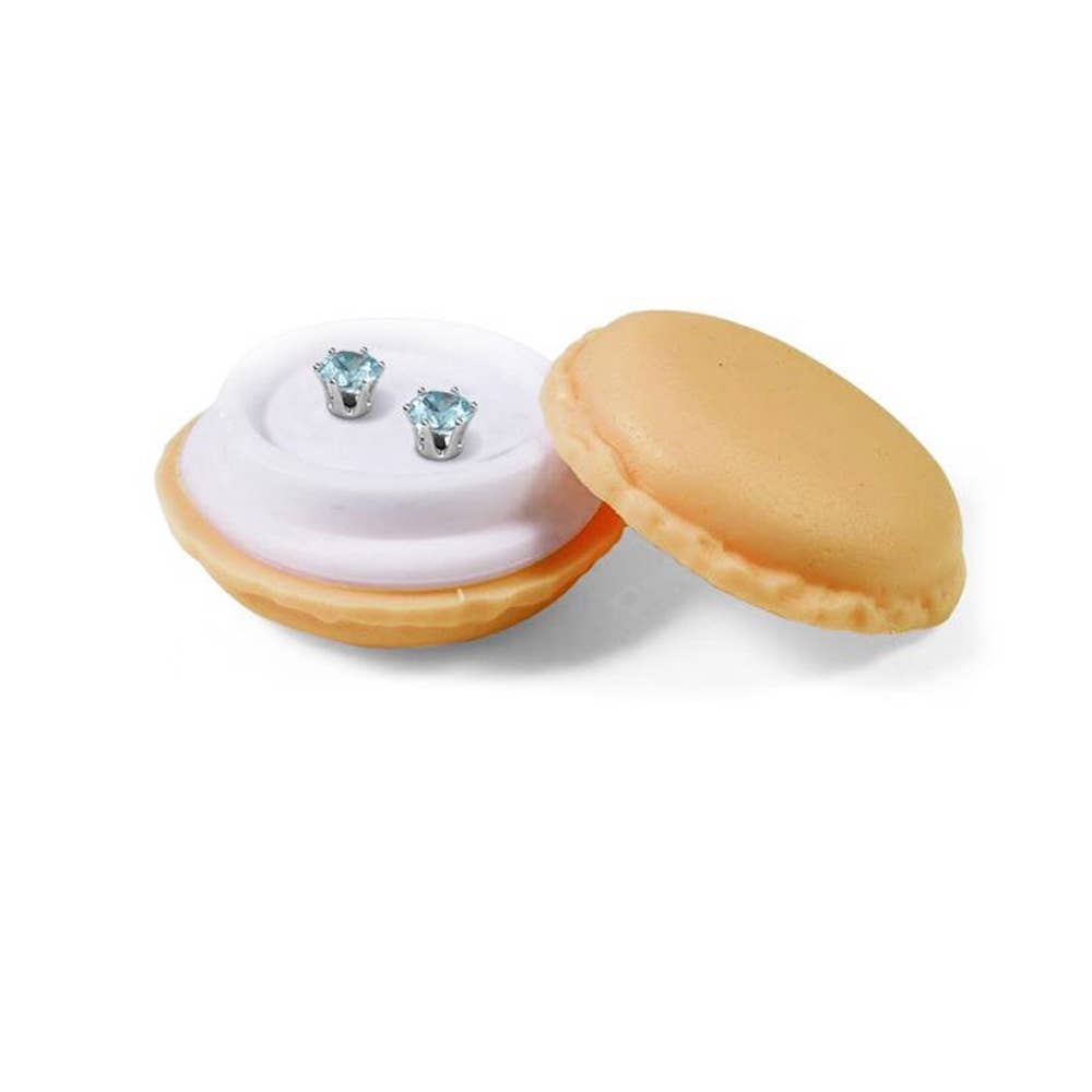 Oorbellen - Zilver en lichtblauw