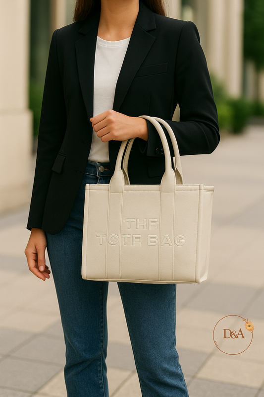 Tote bag: beige foncé