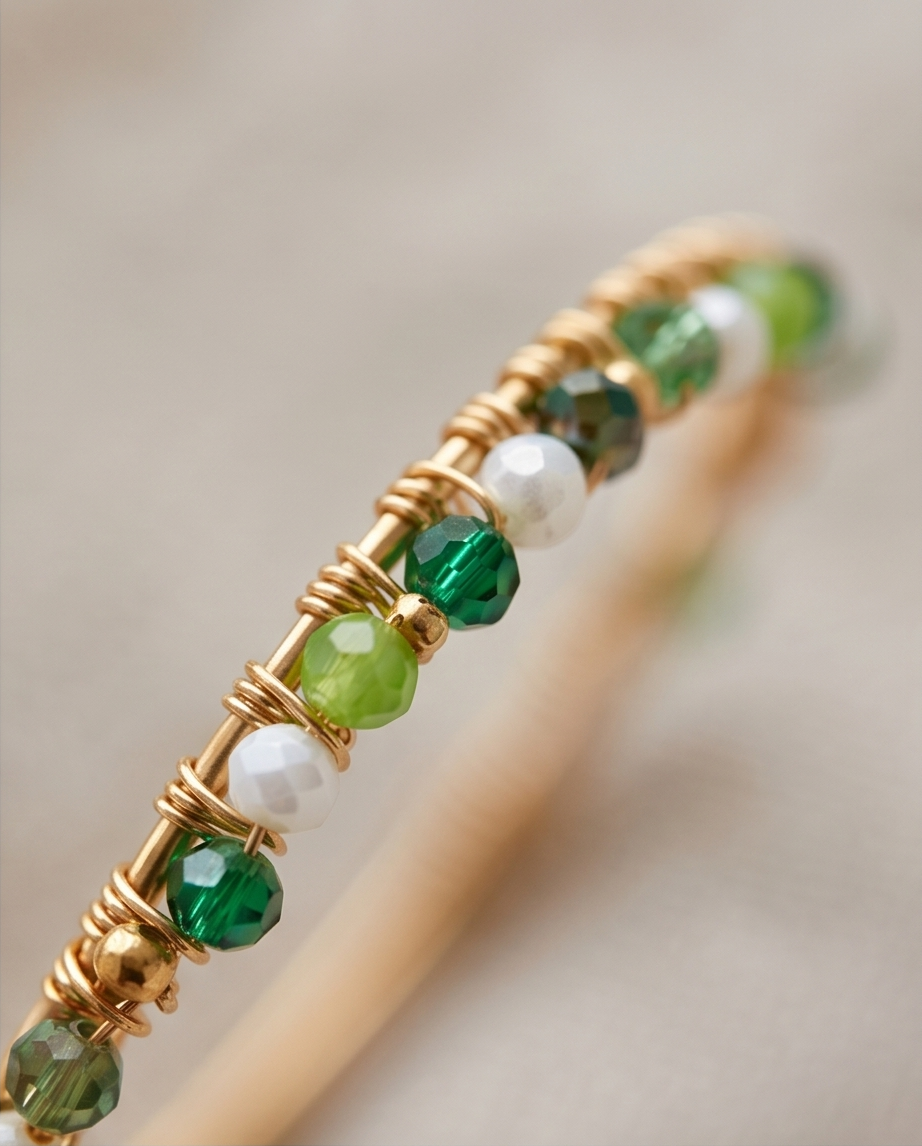 Brady Bangle Bracelet – Green 💚✨