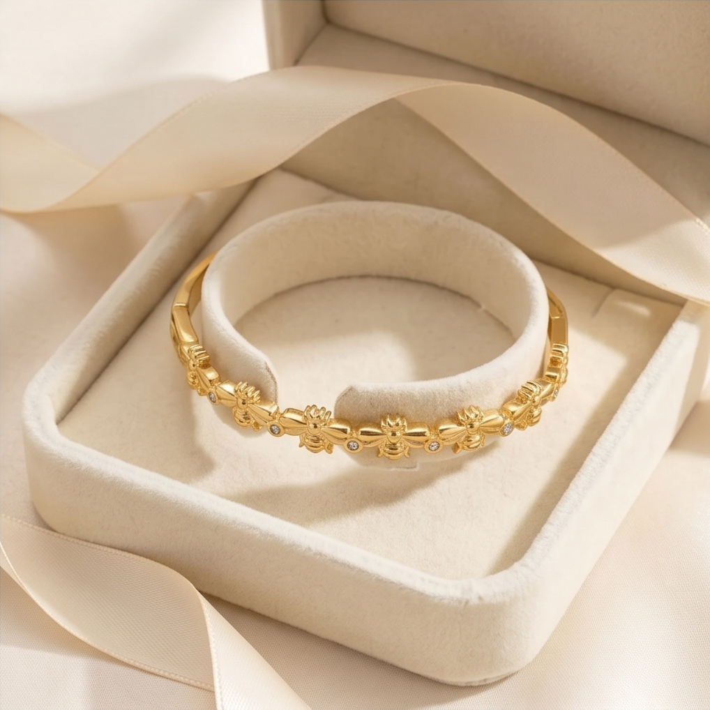 Bracelet Bee Chic Doré ✨🐝