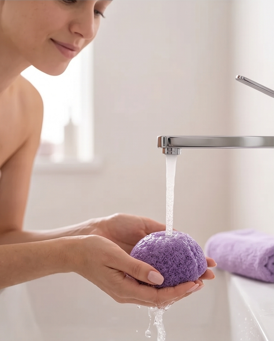 🧼Natuurlijke Konjac gezichtsspons – Zachte & stralende huid
