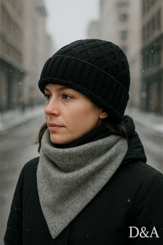Bonnet fourré: Noir