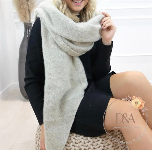 Echarpe Elly: Gris clair
