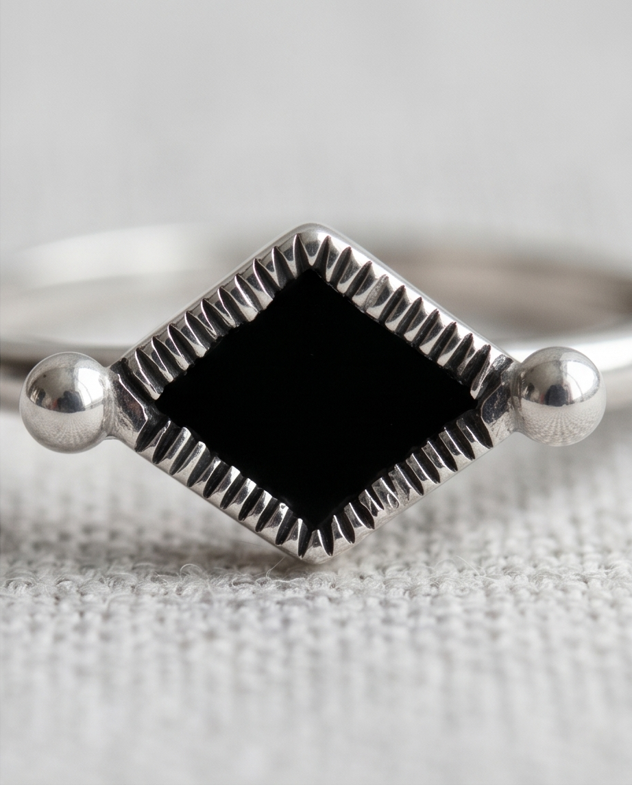 Mini Ring - Black Silver 🖤