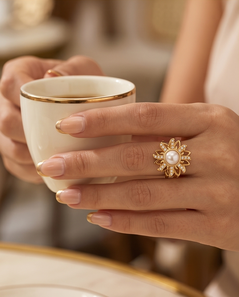 Antistressring met bloemenkraal – Kalmeert & ontspant ✨