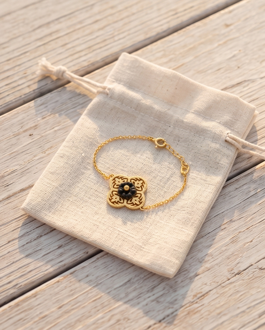 ✨ Armband Azélia – Dagelijkse bloemige elegantie ✨