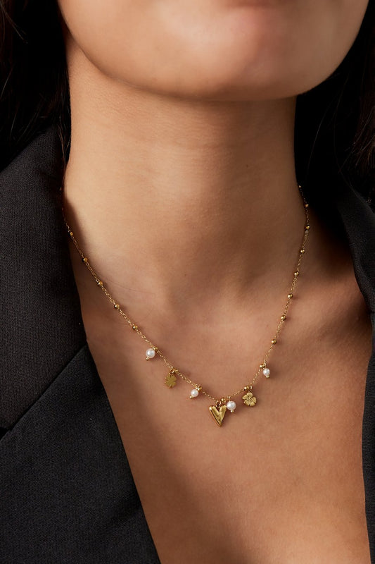 Collier Lucky: doré