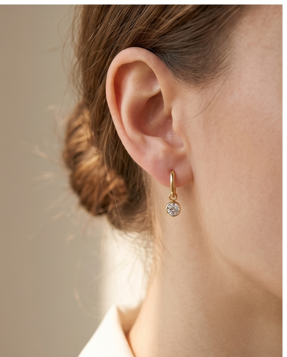 Boucles d’oreilles Solitaire – Style moderne & intemporel