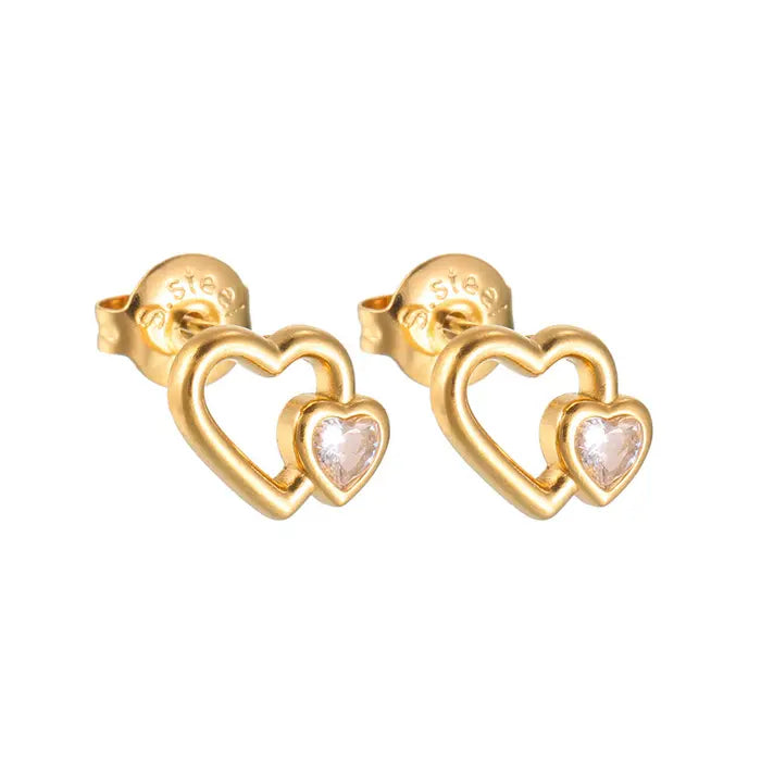 Boucles d’oreilles cœur