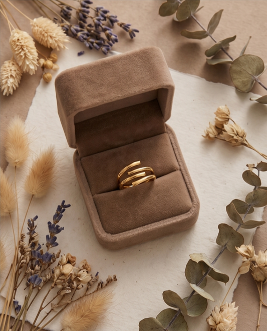 Alba Gold Stainless Steel Ring ✨💛