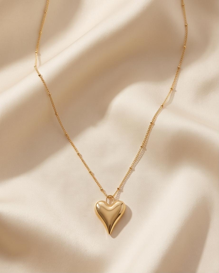 Stainless Steel Heart Necklace 💖✨