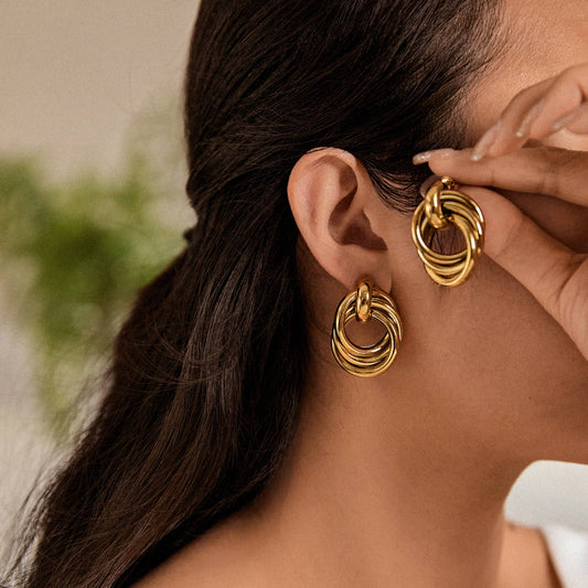 Boucles d'oreilles - Orlane: Gold
