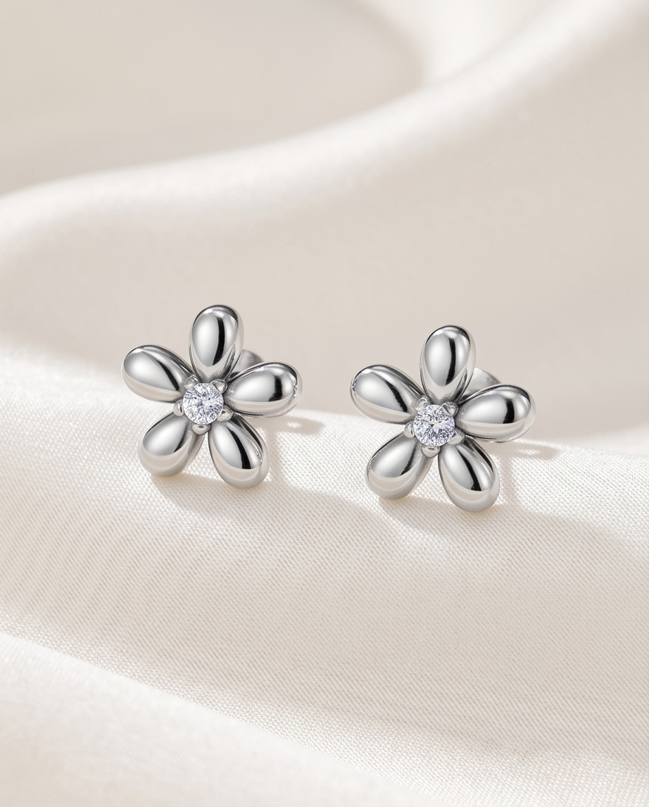Boucles d’oreilles Flower – Élégance facile au quotidien