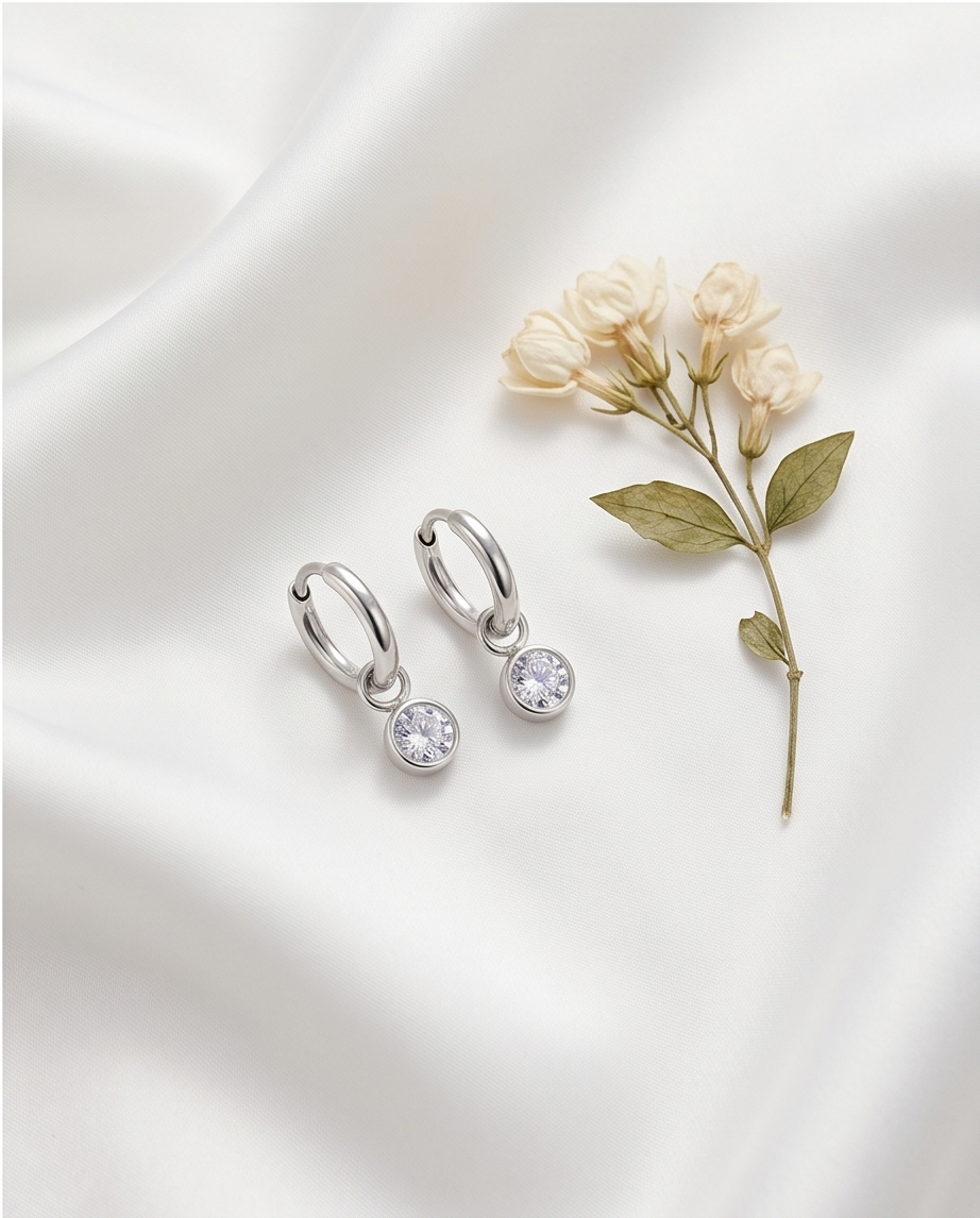 Boucles d’oreilles Solitaire – Style moderne & intemporel