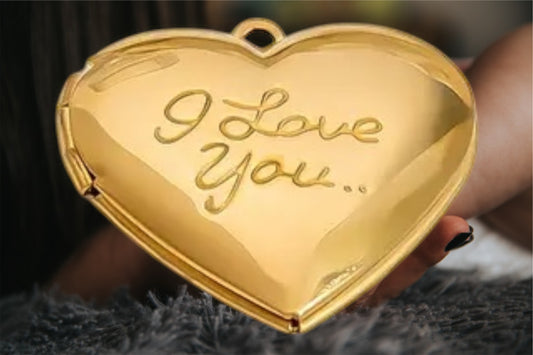 Pendentif I Love you doré