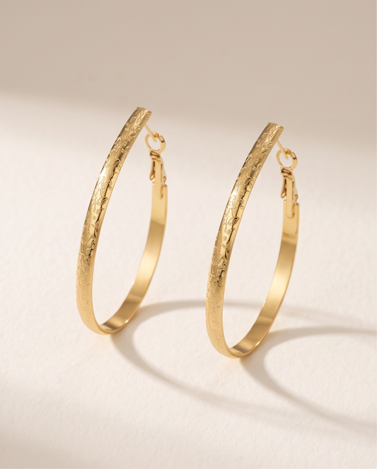 Boucles d'oreilles Aurore doré  Acier inoxydable