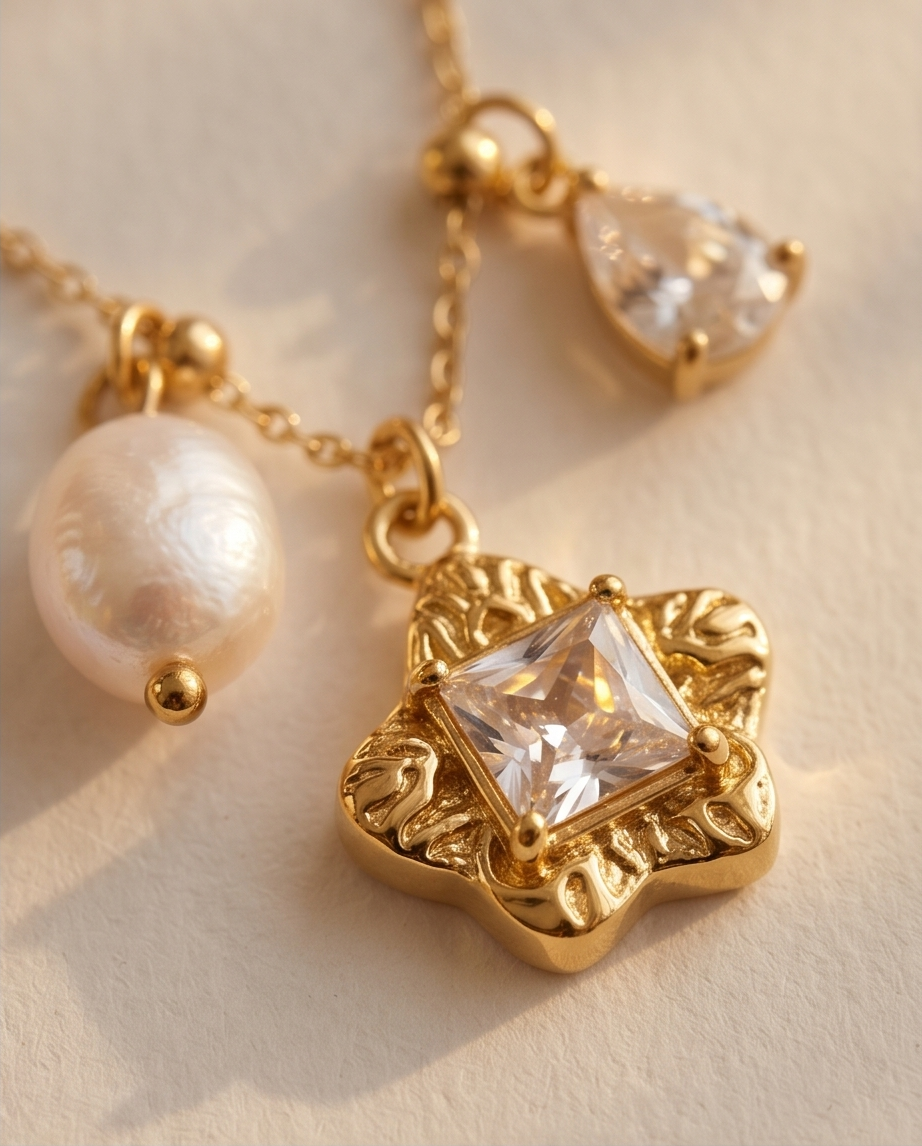 Collier Germaine Doré en Acier Inoxydable ✨💛