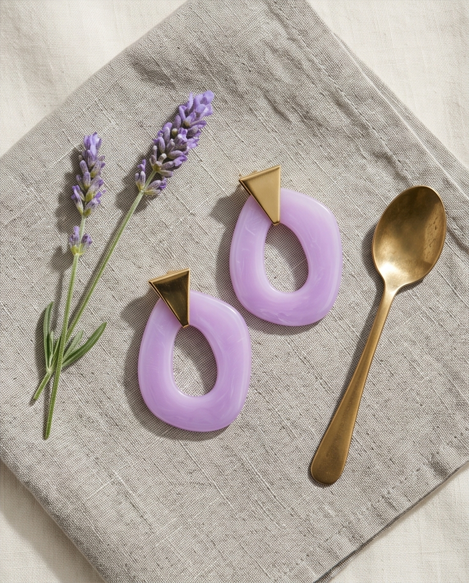 Thalia Lilac Earrings