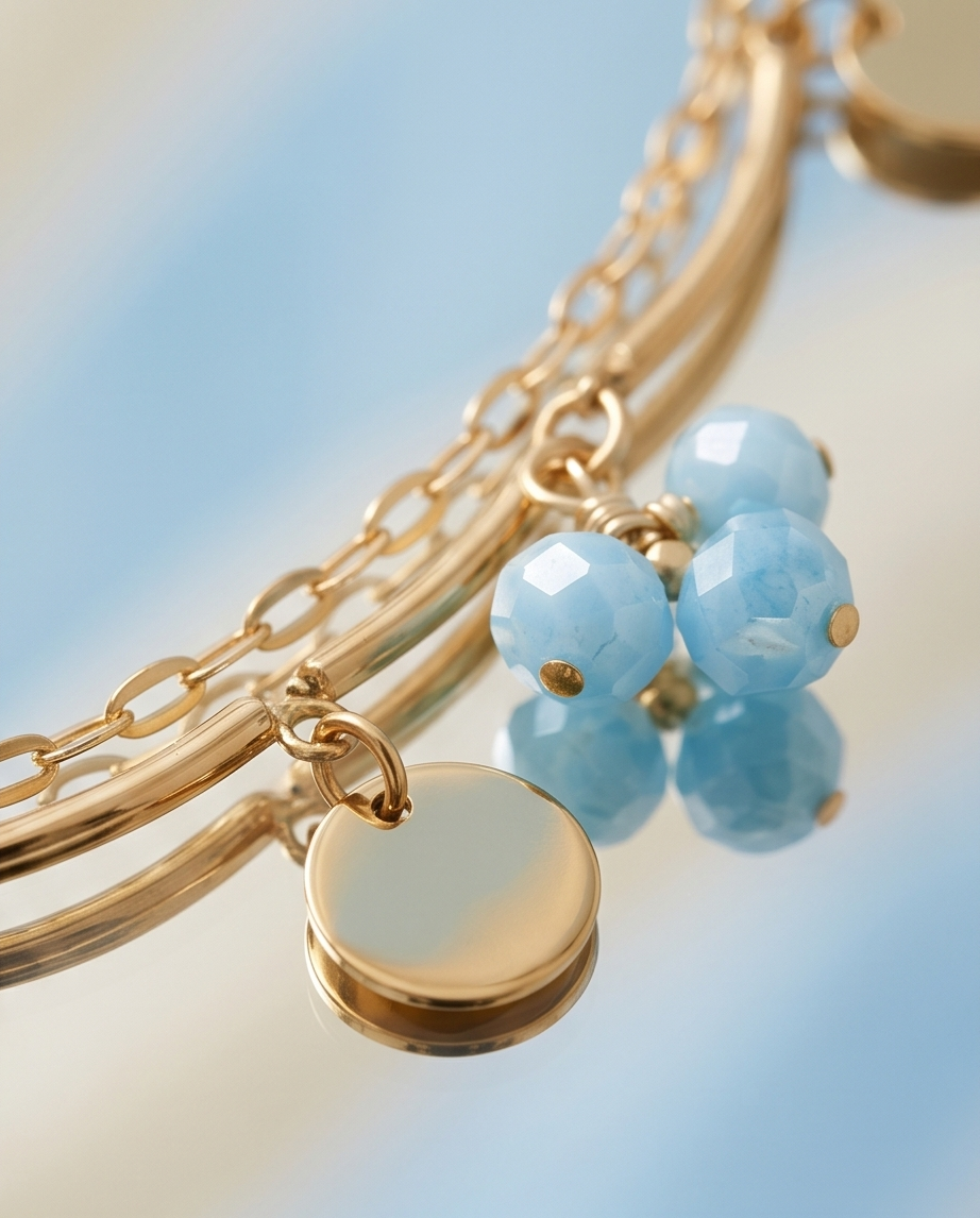 Waterdichte vergulde stalen armband |
