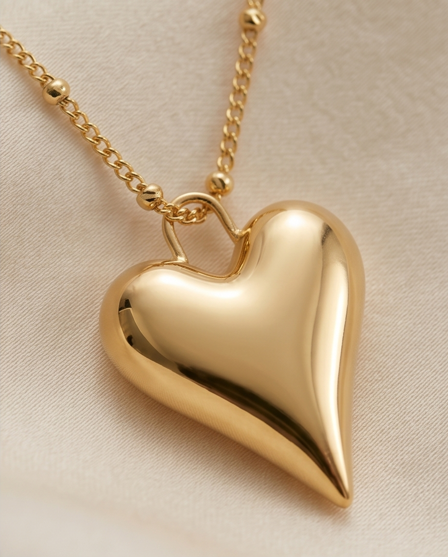 Stainless Steel Heart Necklace 💖✨