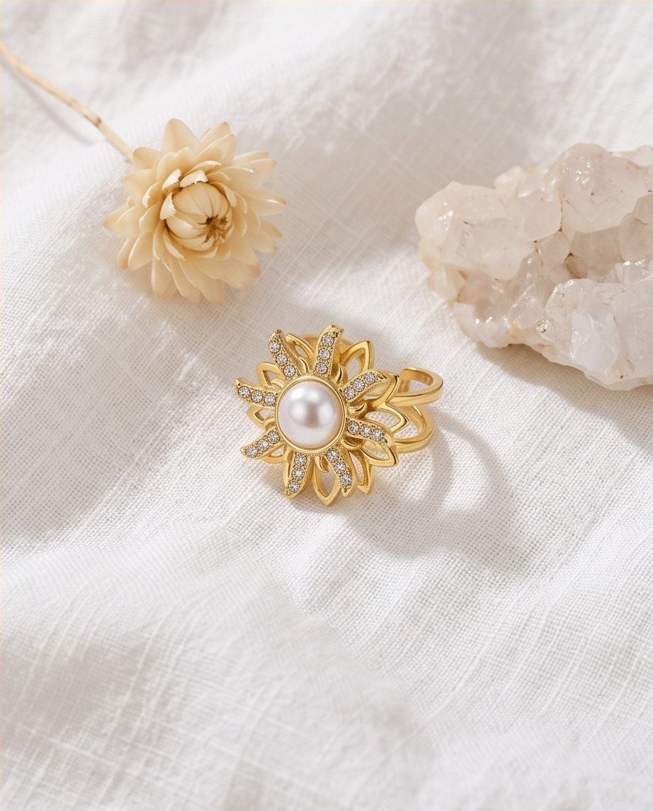 Antistressring met bloemenkraal – Kalmeert & ontspant ✨