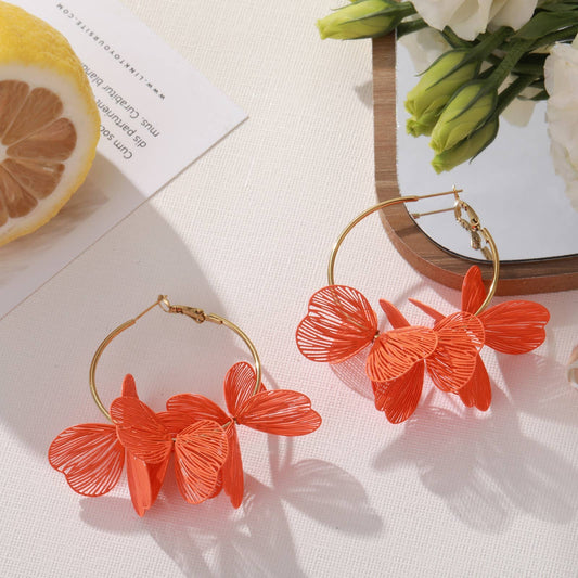 Boucles d'oreilles - Mélodie: Orange