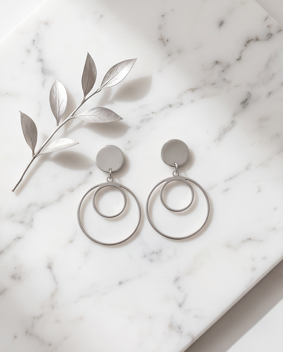 ✨ Boucles Éclipse – L’élégance minimaliste ✨