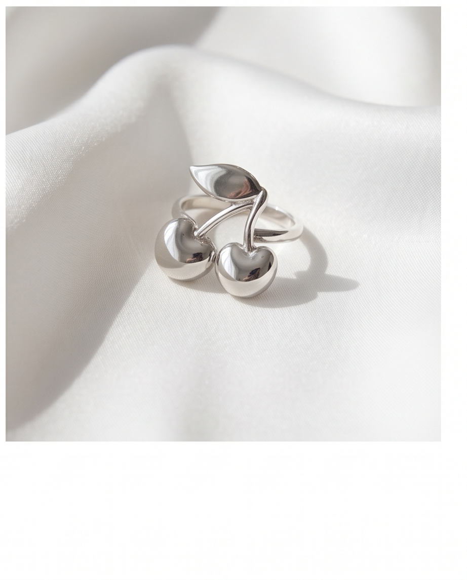Cherry ring - stainless steel 🍒