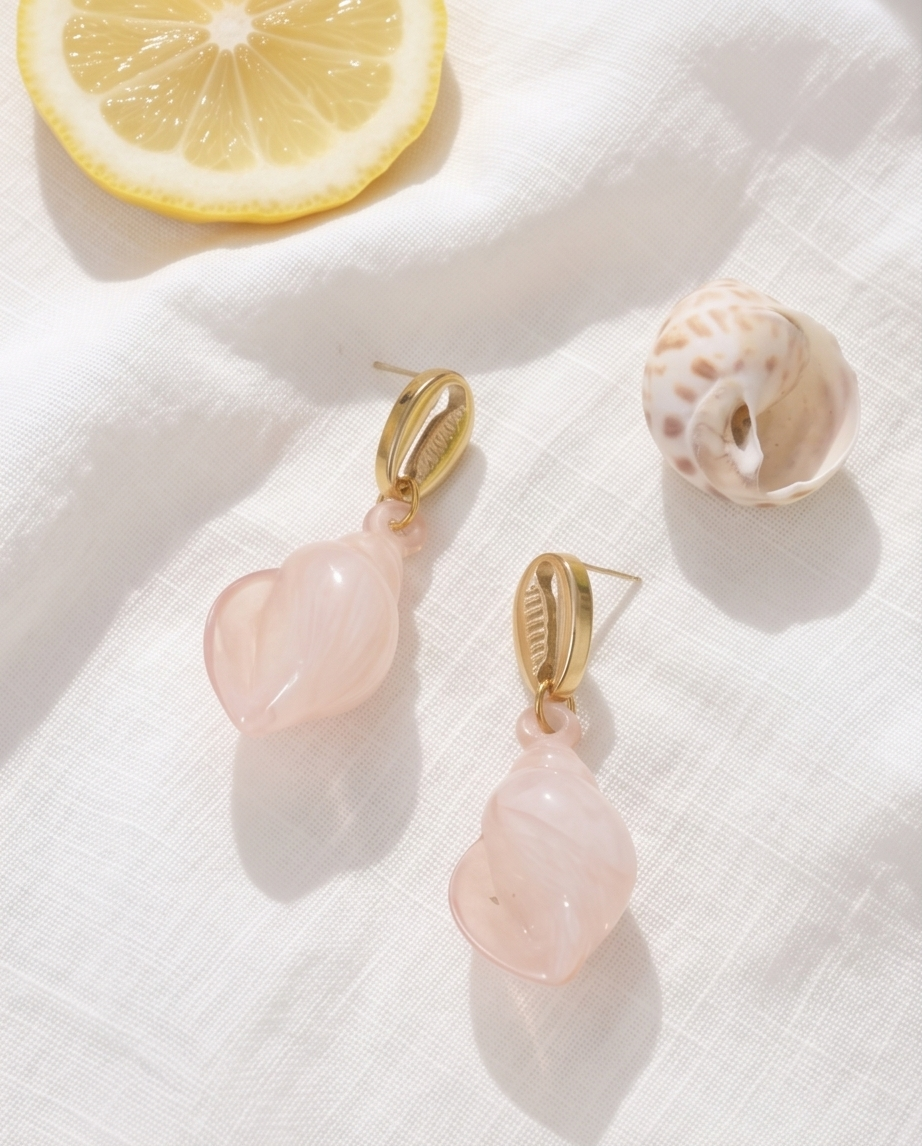 Boucles d’oreilles Odette – Douceur & couleur