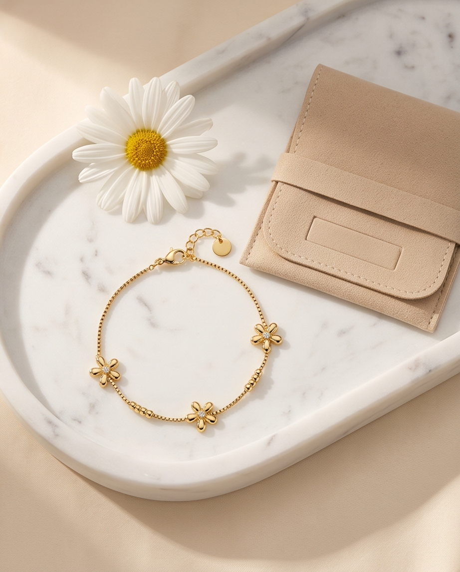 Bracelet Flower en acier inoxydable