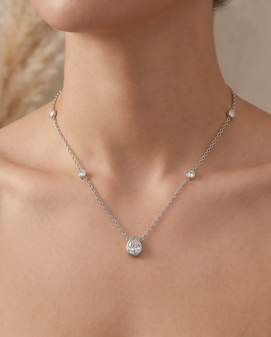 Collier Élise en acier inoxydable – Doré ou Argenté