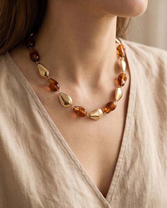 Gabrielle barnsteen ketting – Warme & zonnige gloed