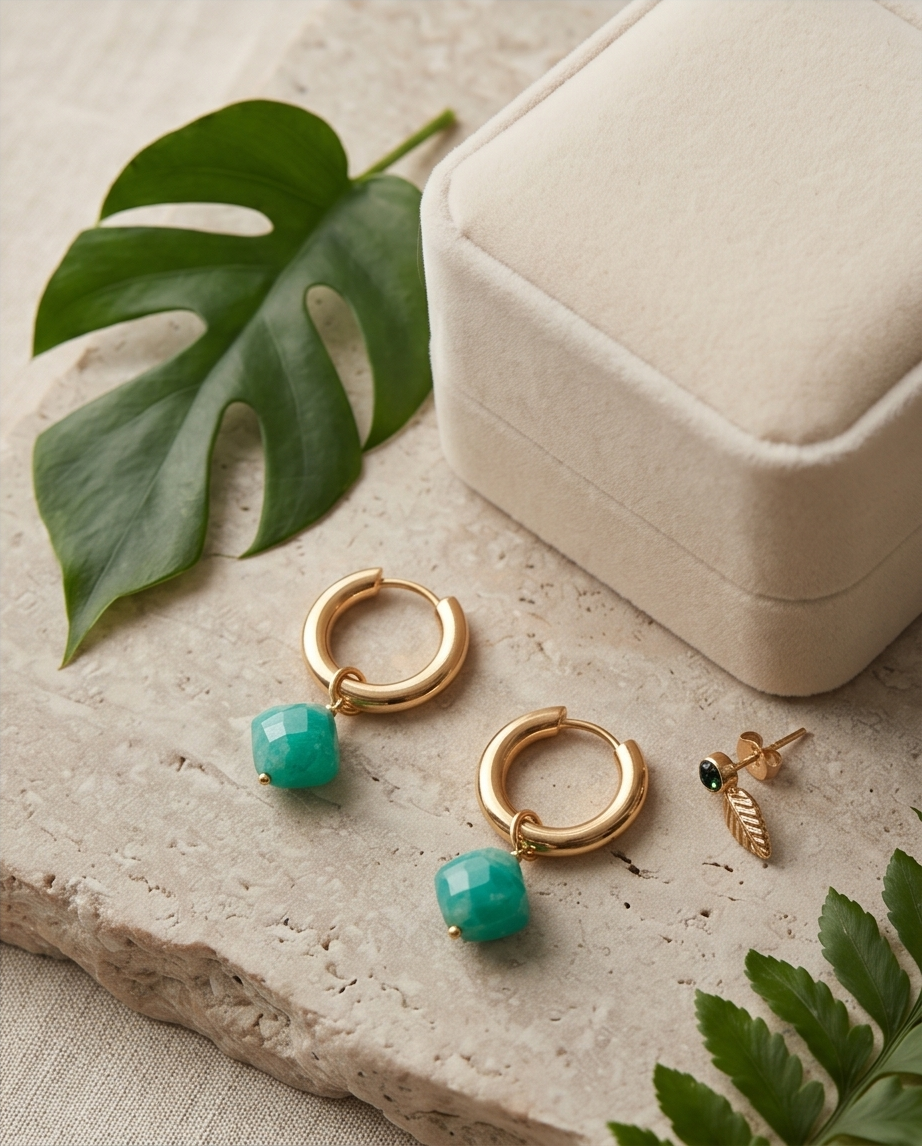 Clover earrings - good luck charm