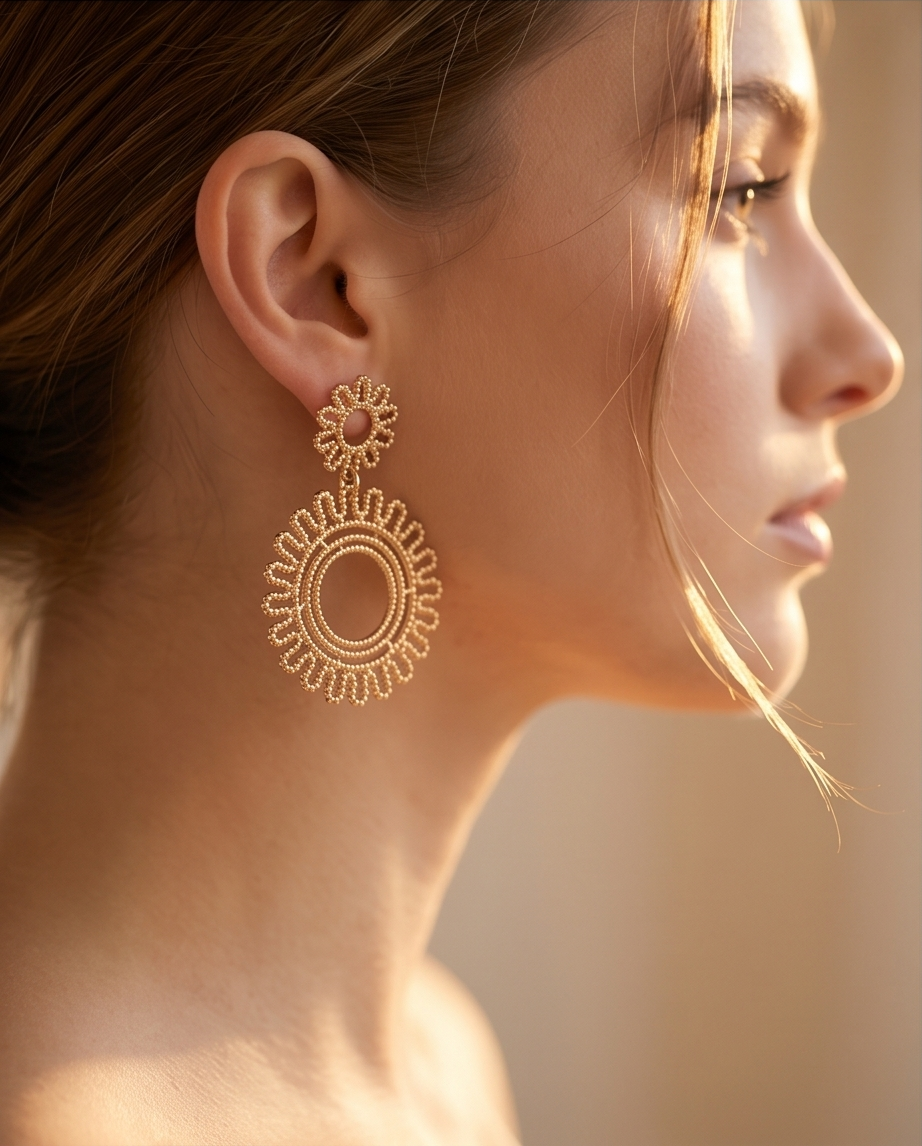 Vintage gold earrings – Timeless charm