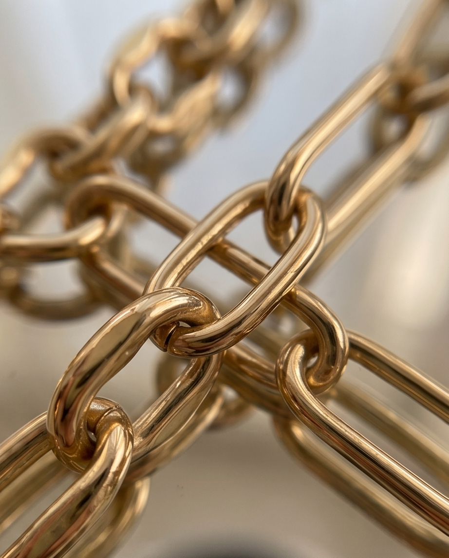 Gouden Cecilia-ketting van roestvrij staal ✨⛓️