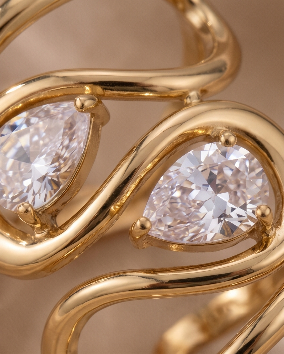 Bague Alice dorée – Le petit coup de cœur ❤️