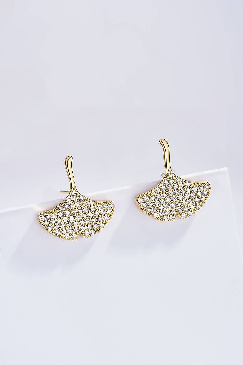 Ginko oorbellen: goud