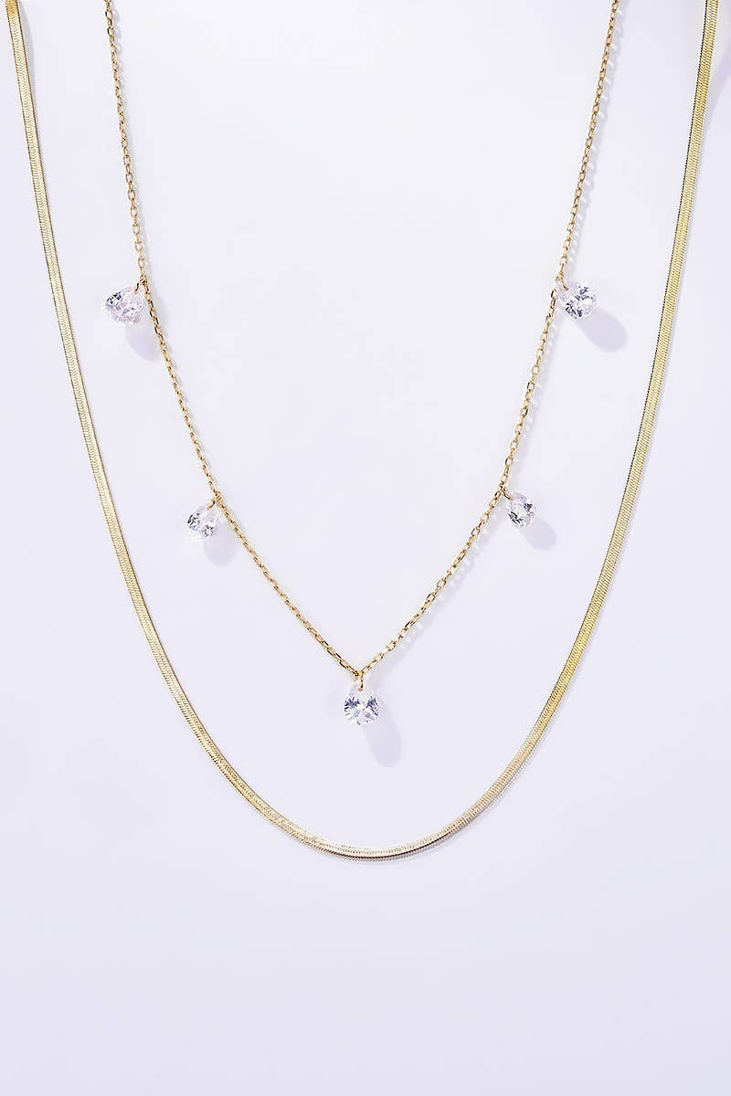 Riri dubbele ketting: goud